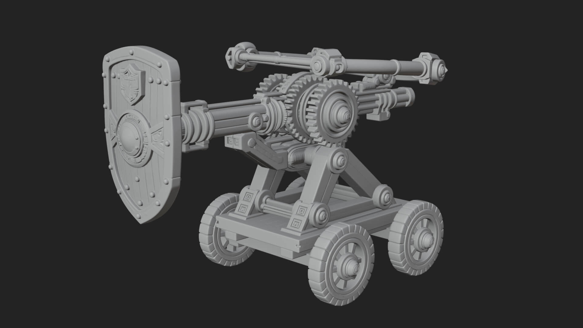 Siege Ballista Model Design 13 3D Print Model 3D Model