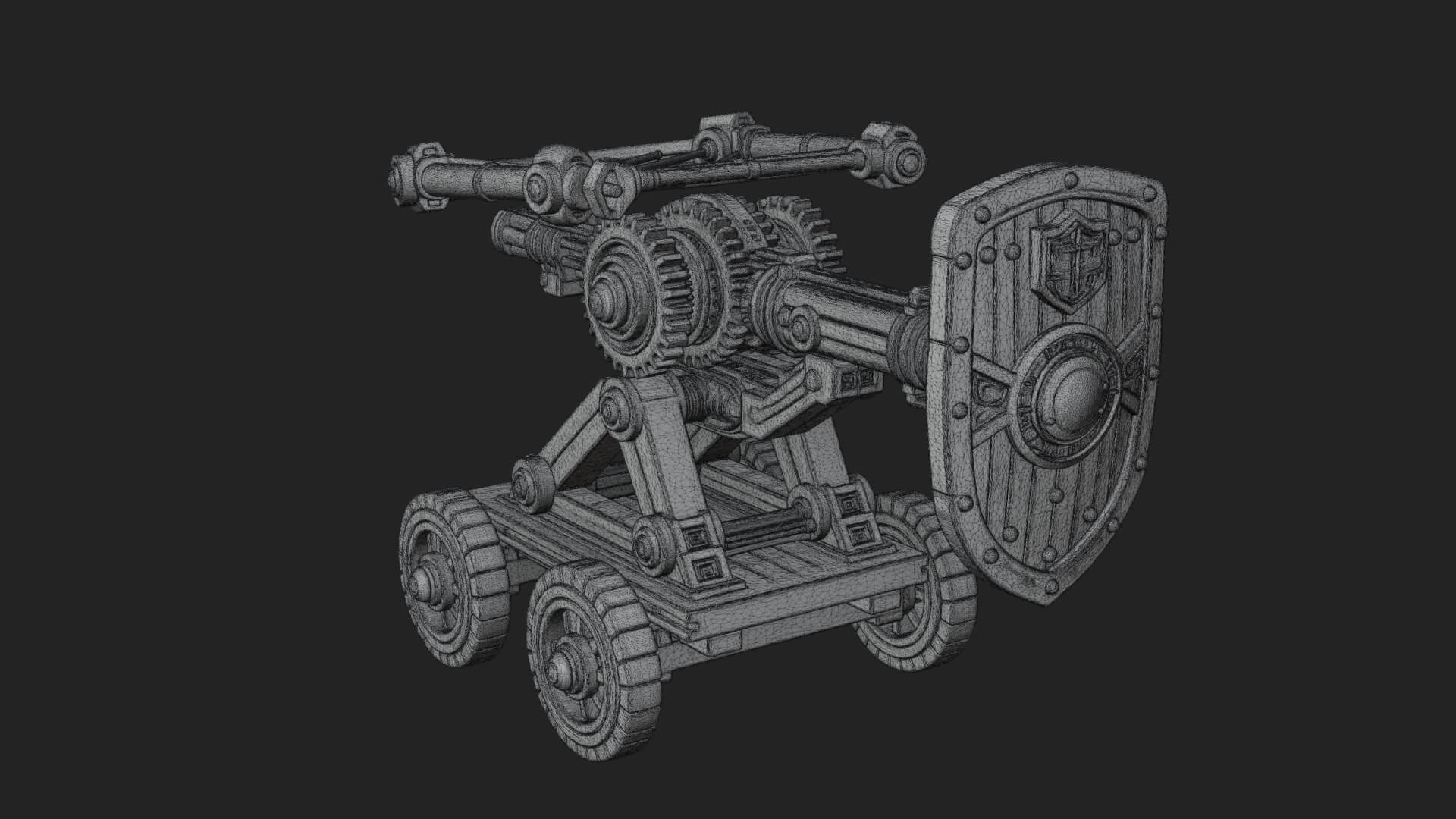 Siege Ballista Model Design 13 3D Print Model 3D Model