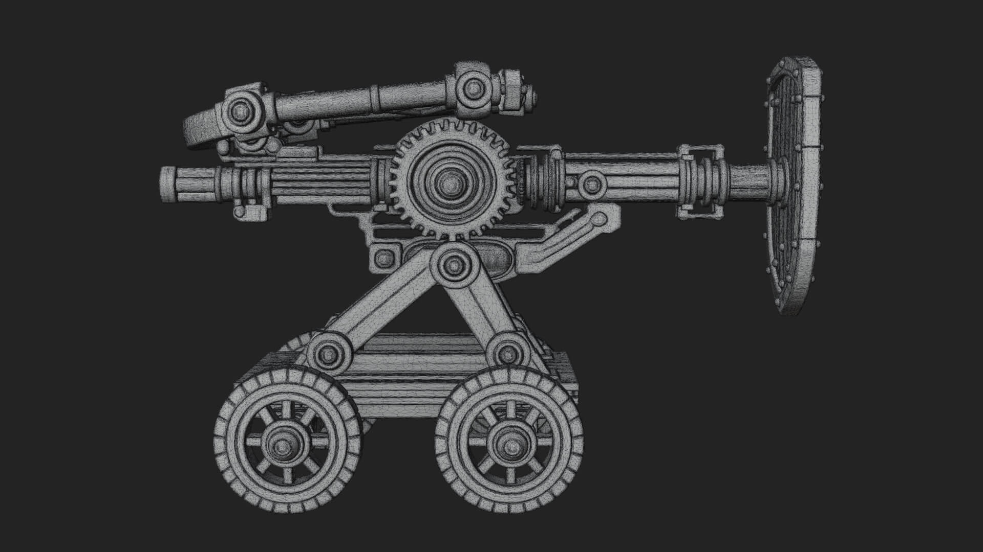 Siege Ballista Model Design 13 3D Print Model 3D Model