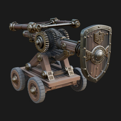 Siege Ballista Model Design 13 3D Print Model