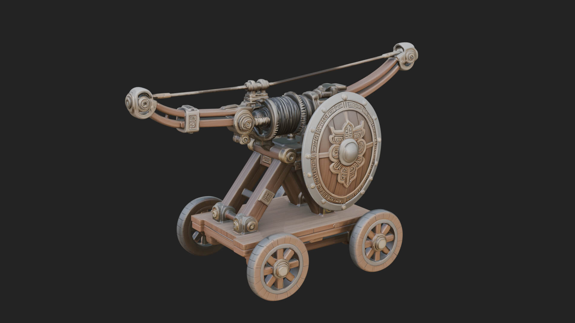 Siege Ballista Model Design 14 3D Print Model 3D Model