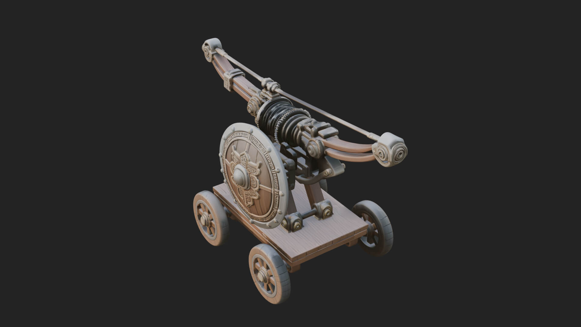 Siege Ballista Model Design 14 3D Print Model 3D Model