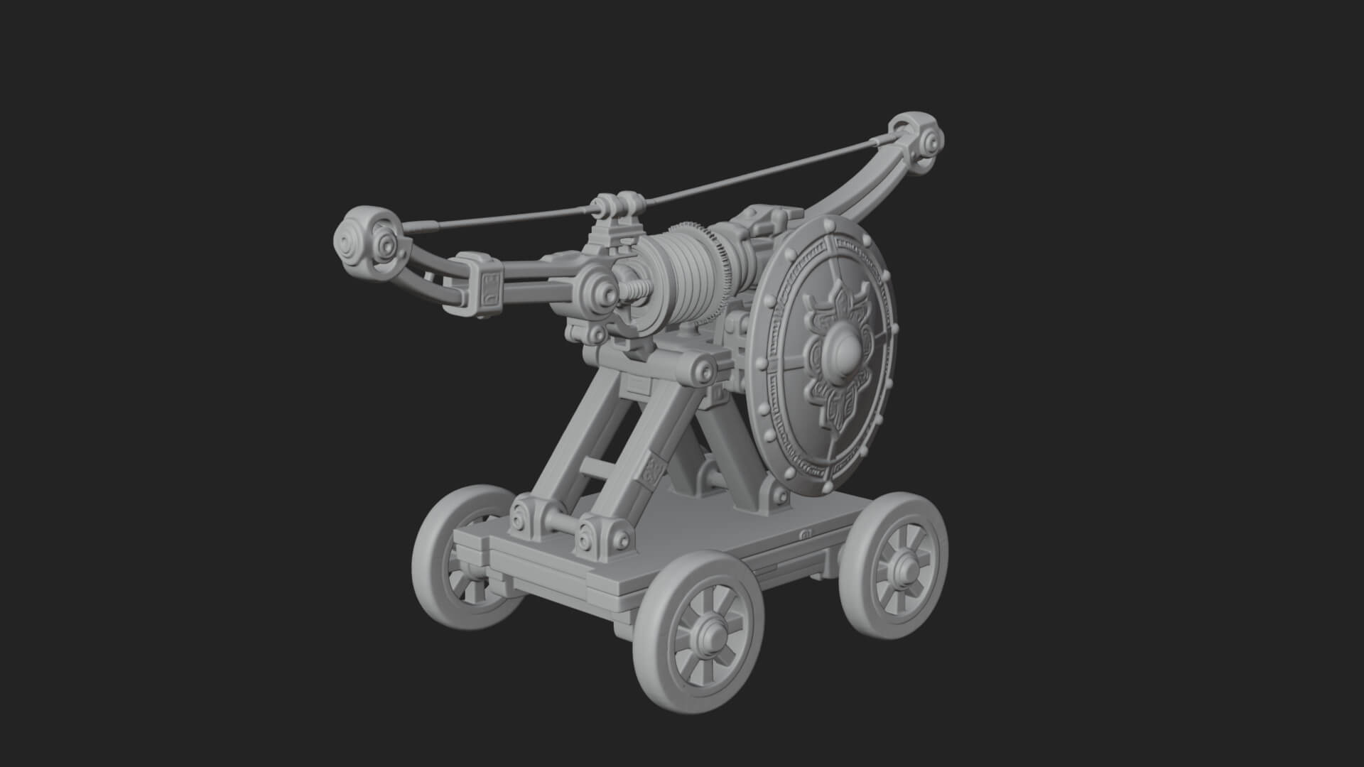 Siege Ballista Model Design 14 3D Print Model 3D Model