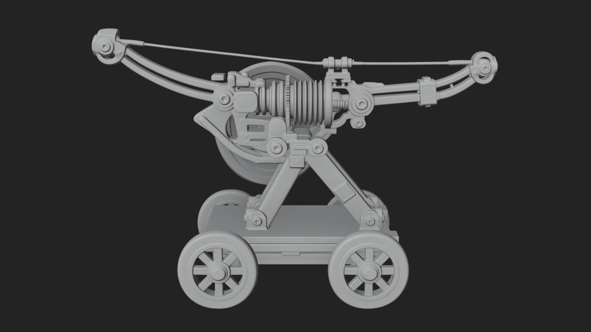 Siege Ballista Model Design 14 3D Print Model 3D Model