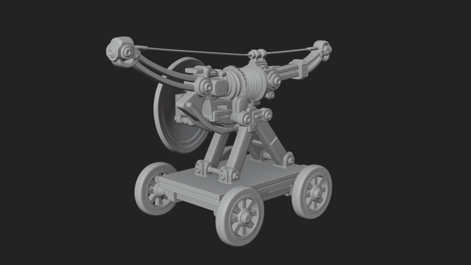 Siege Ballista Model Design 14 3D Print Model 3D Model