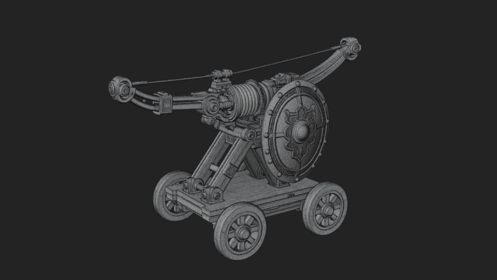 Siege Ballista Model Design 14 3D Print Model 3D Model