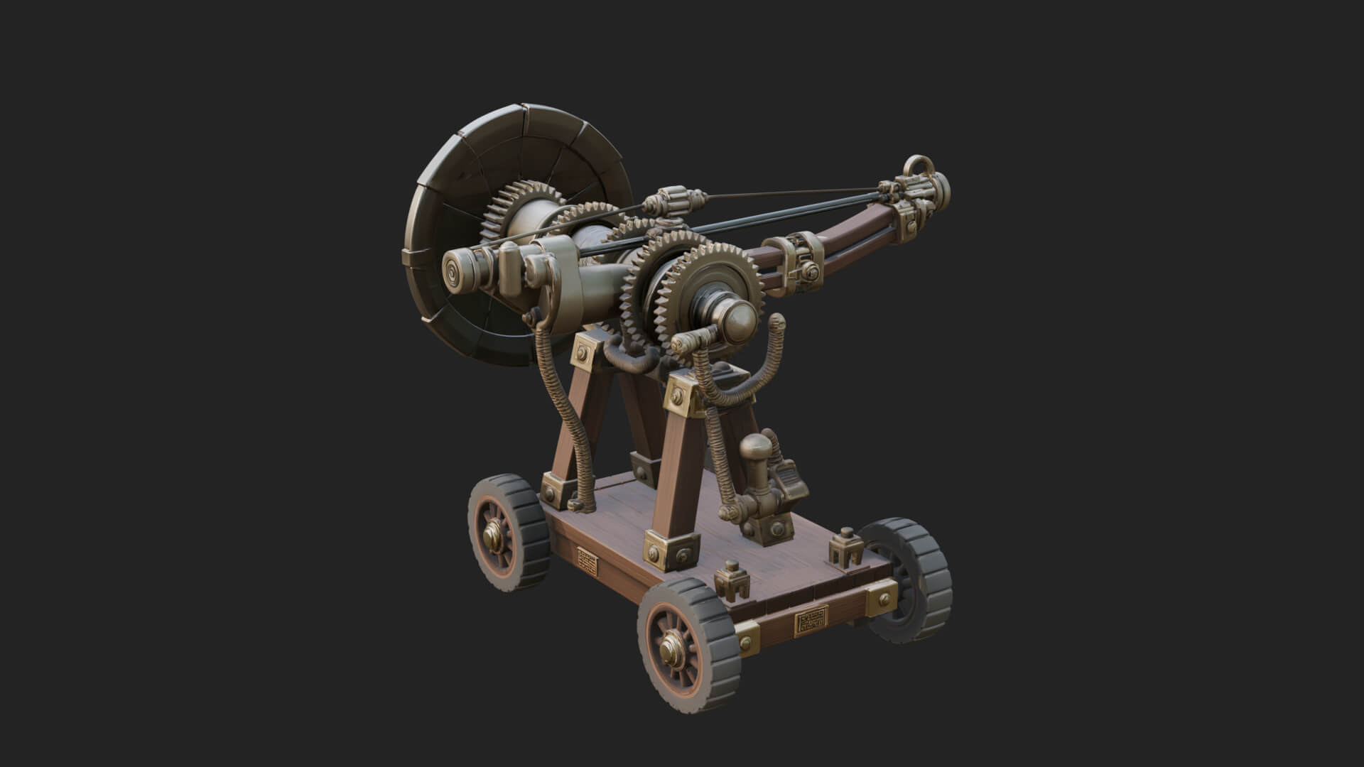 Siege Ballista Model Design 15 3D Print Model 3D Model