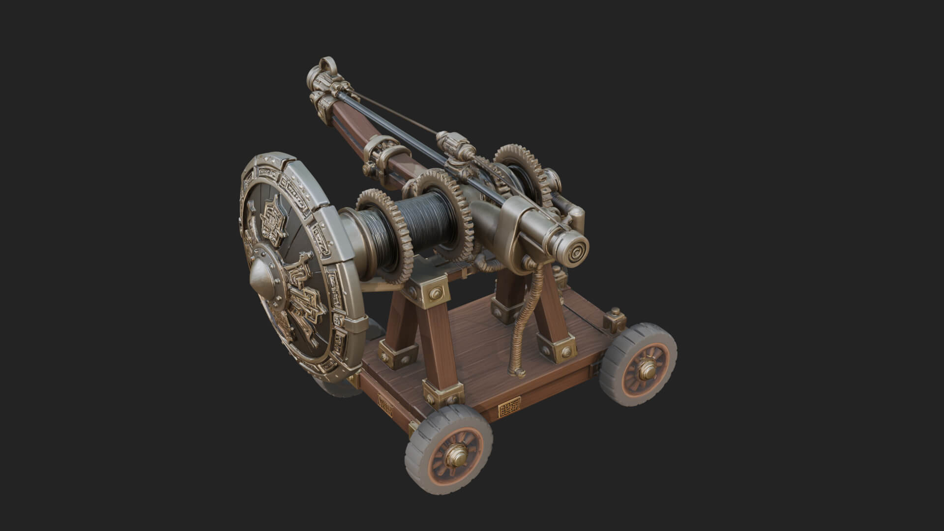 Siege Ballista Model Design 15 3D Print Model 3D Model