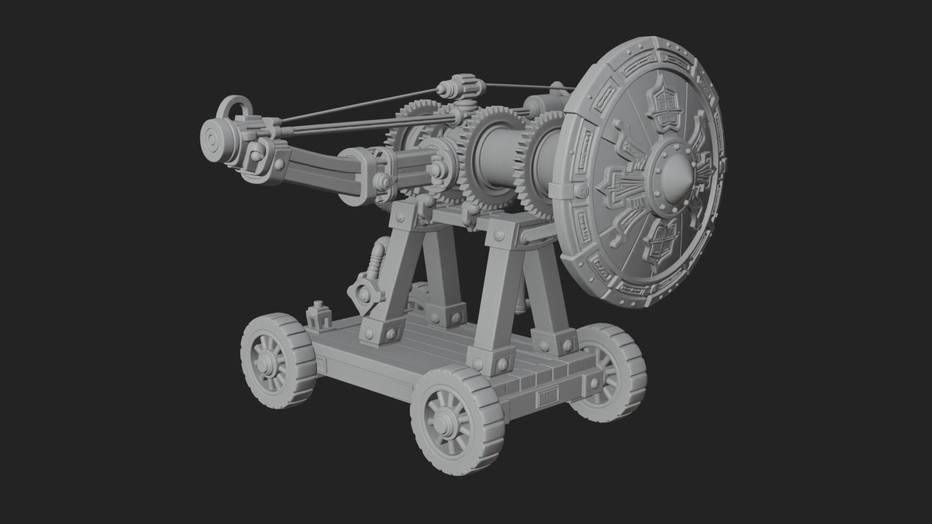 Siege Ballista Model Design 15 3D Print Model 3D Model