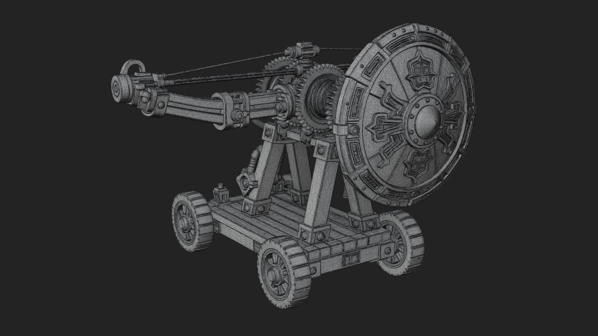 Siege Ballista Model Design 15 3D Print Model 3D Model