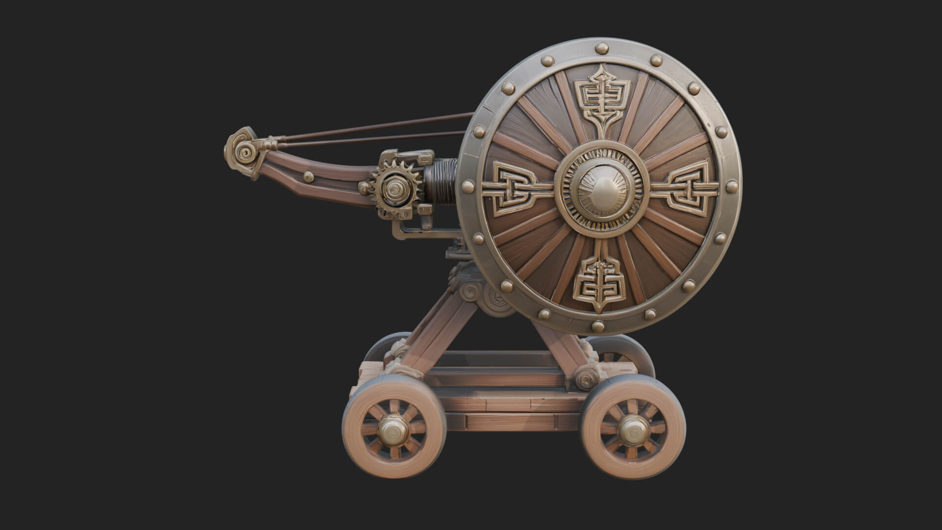 Siege Ballista Model Design 16 3D Print Model 3D Model