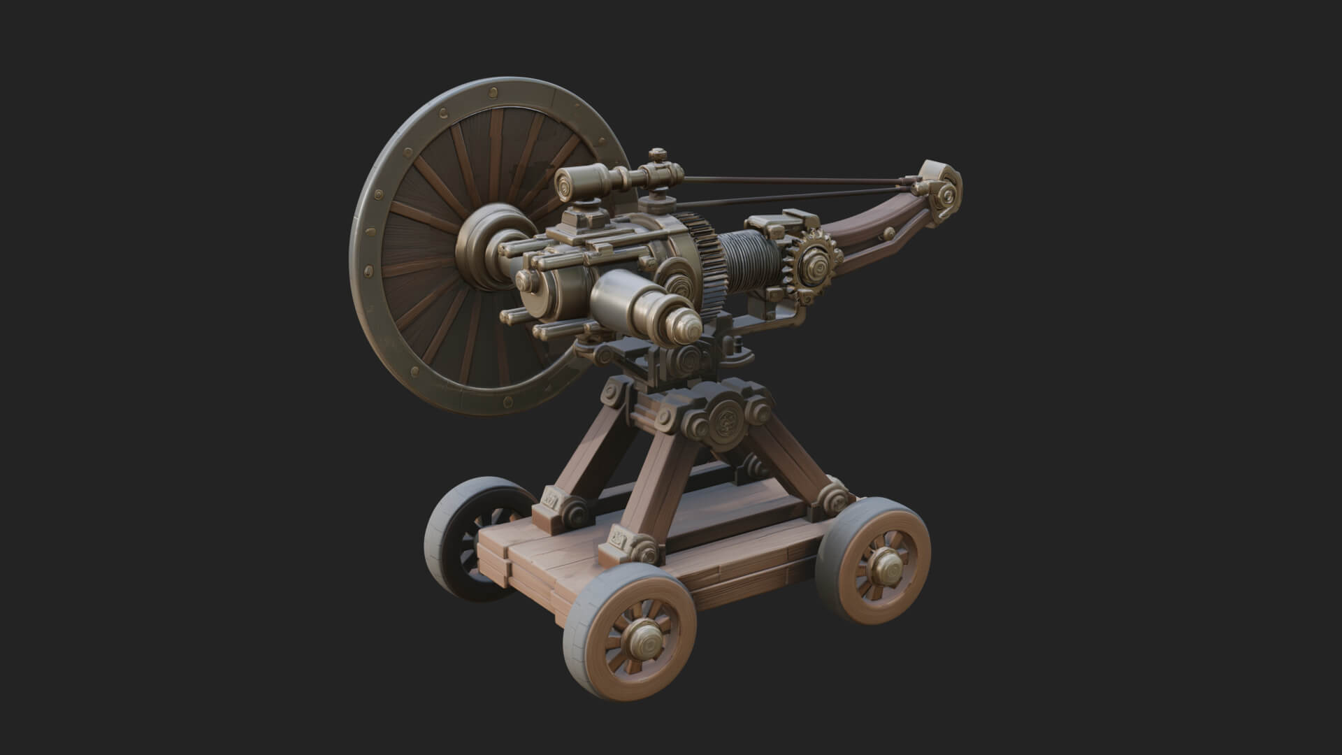Siege Ballista Model Design 16 3D Print Model 3D Model