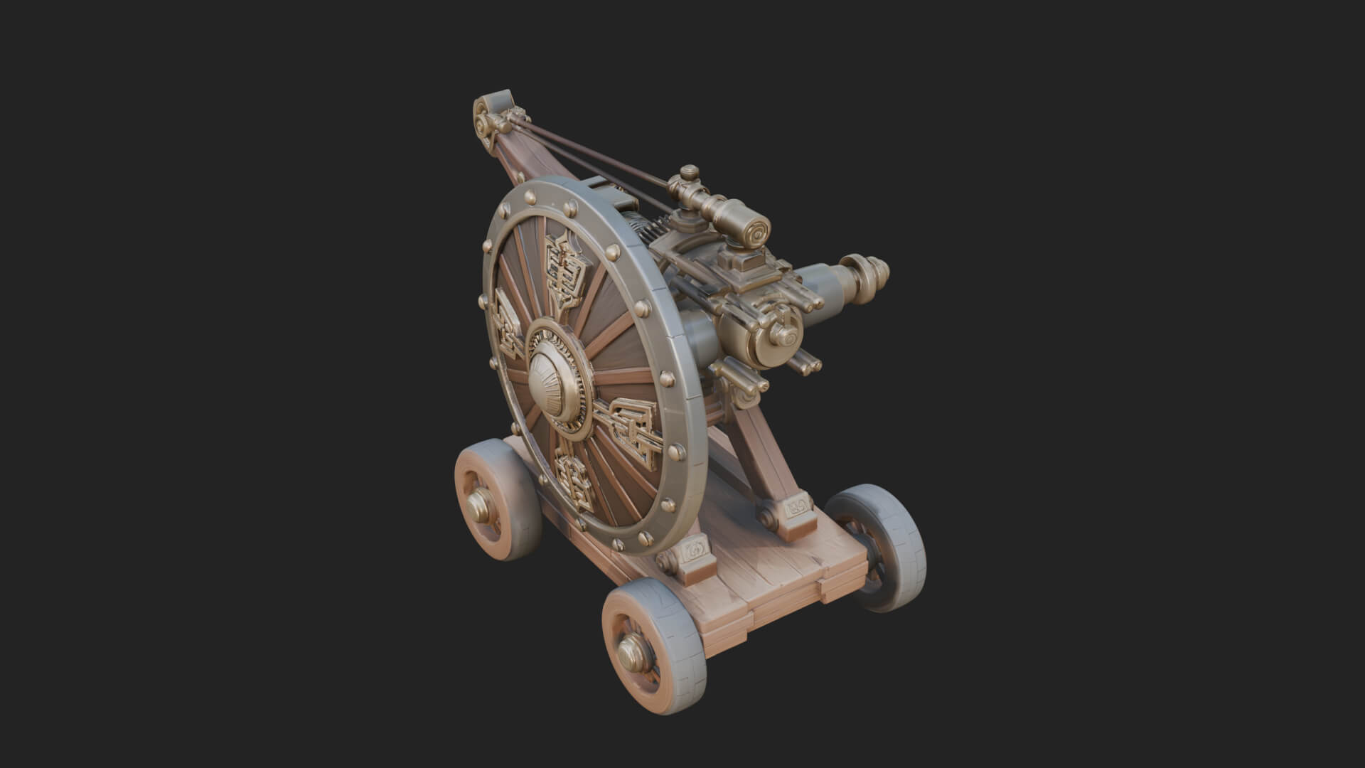 Siege Ballista Model Design 16 3D Print Model 3D Model