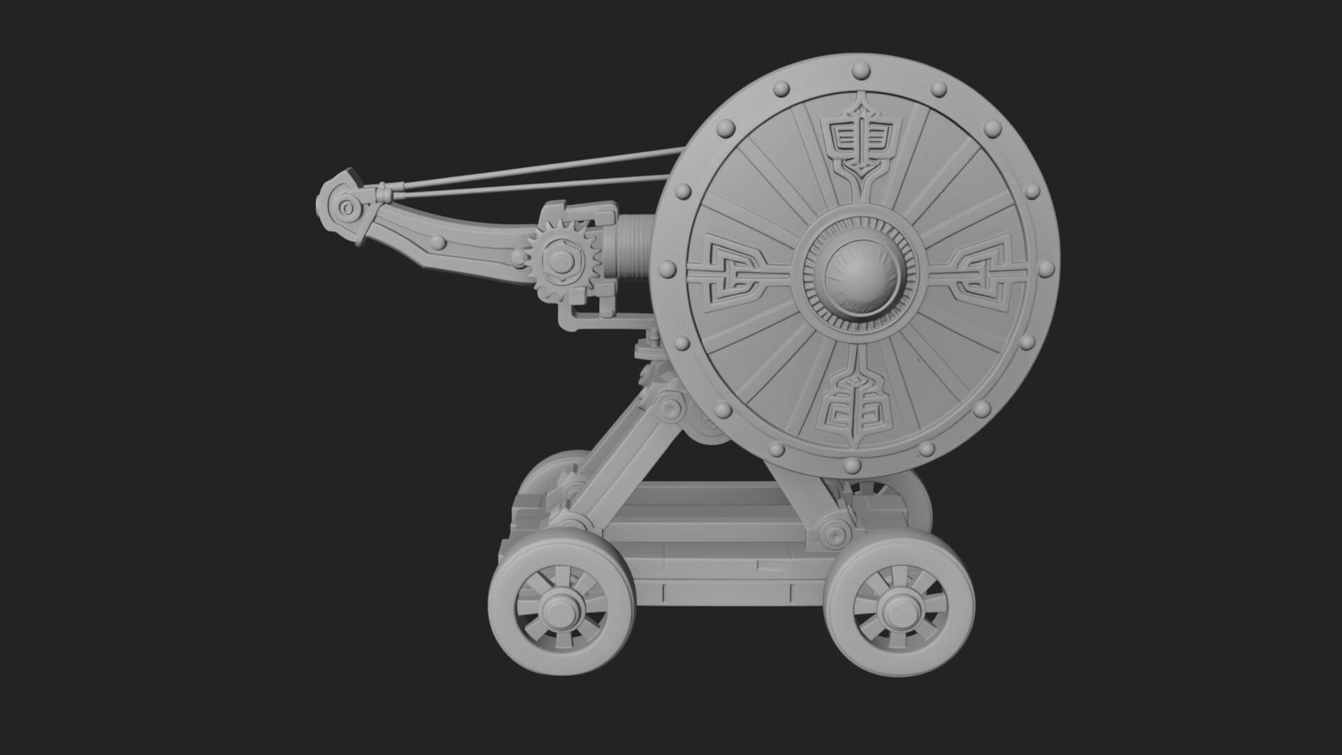 Siege Ballista Model Design 16 3D Print Model 3D Model