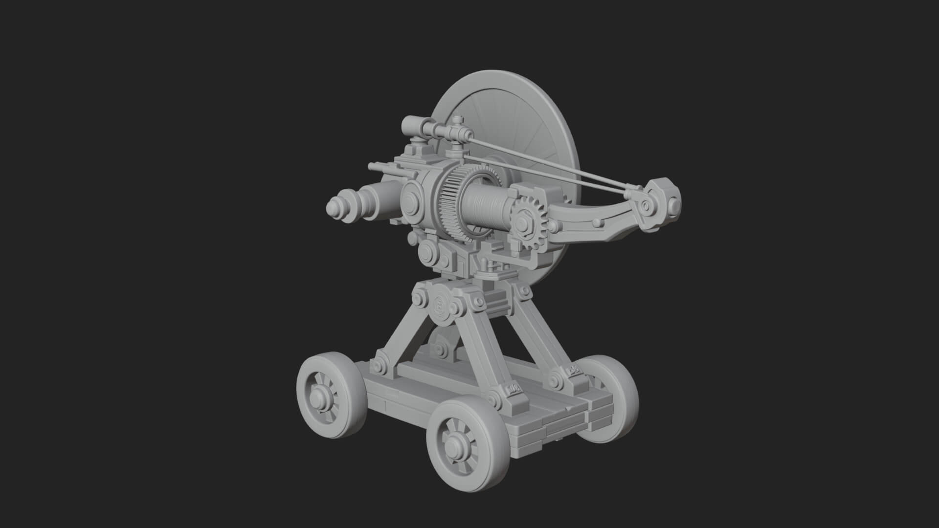 Siege Ballista Model Design 16 3D Print Model 3D Model