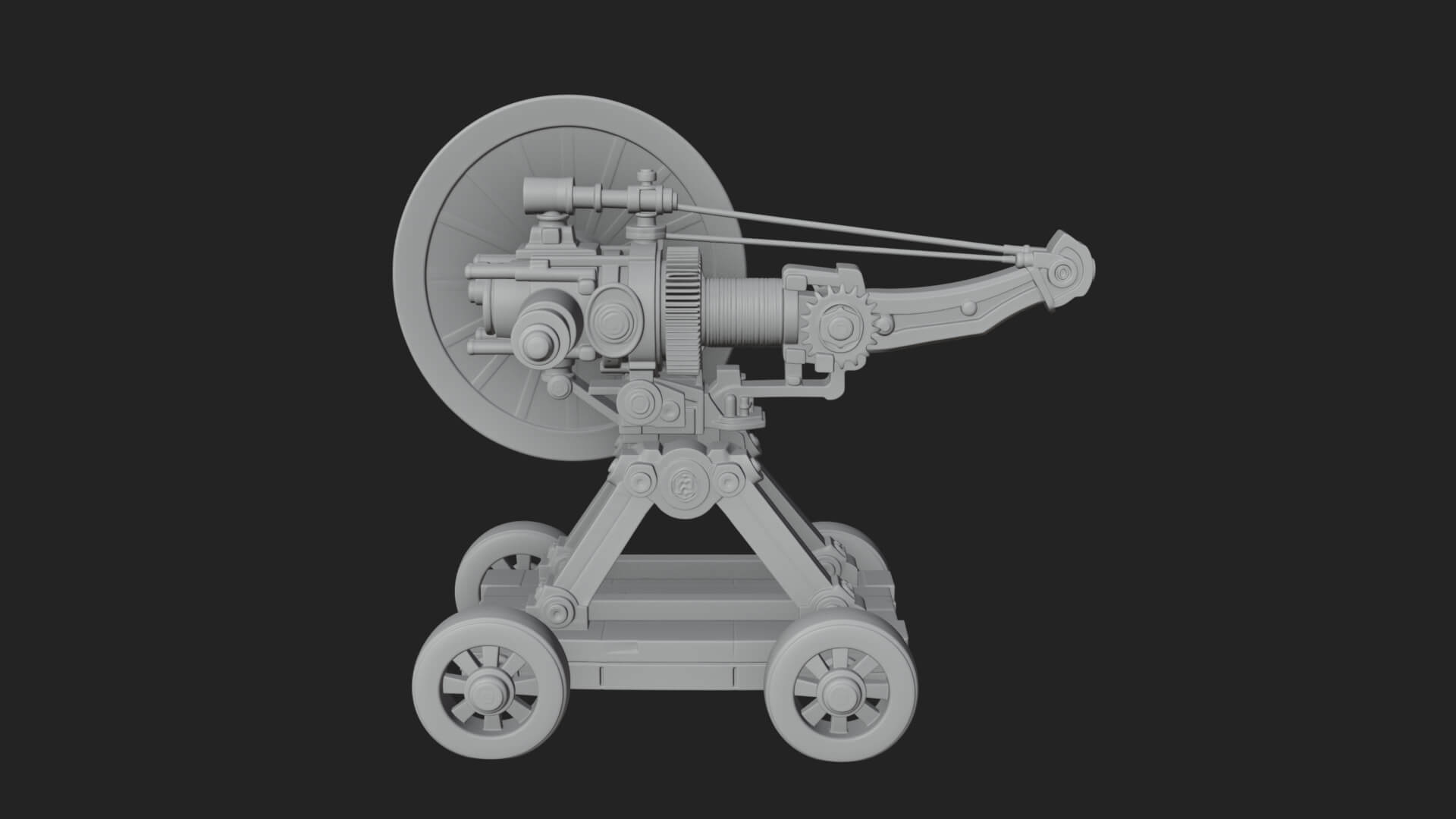 Siege Ballista Model Design 16 3D Print Model 3D Model