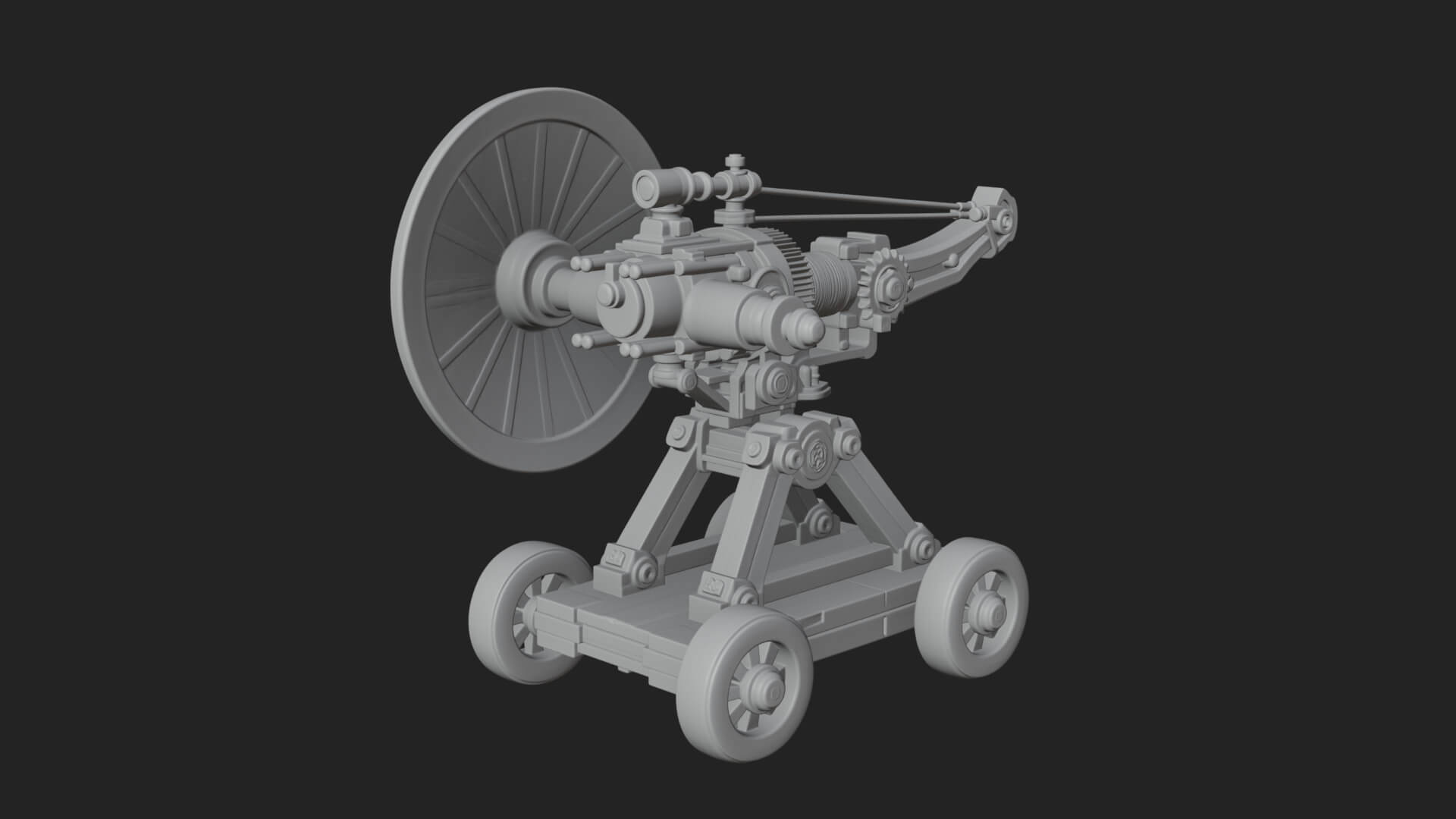 Siege Ballista Model Design 16 3D Print Model 3D Model