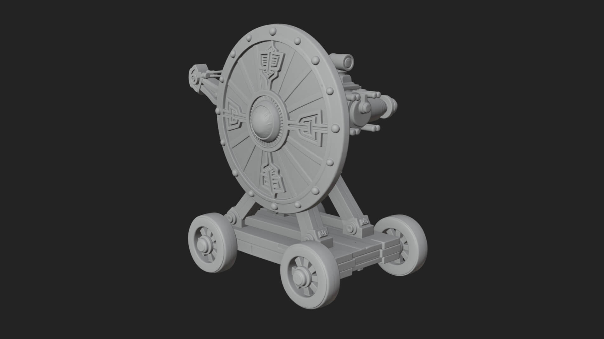 Siege Ballista Model Design 16 3D Print Model 3D Model