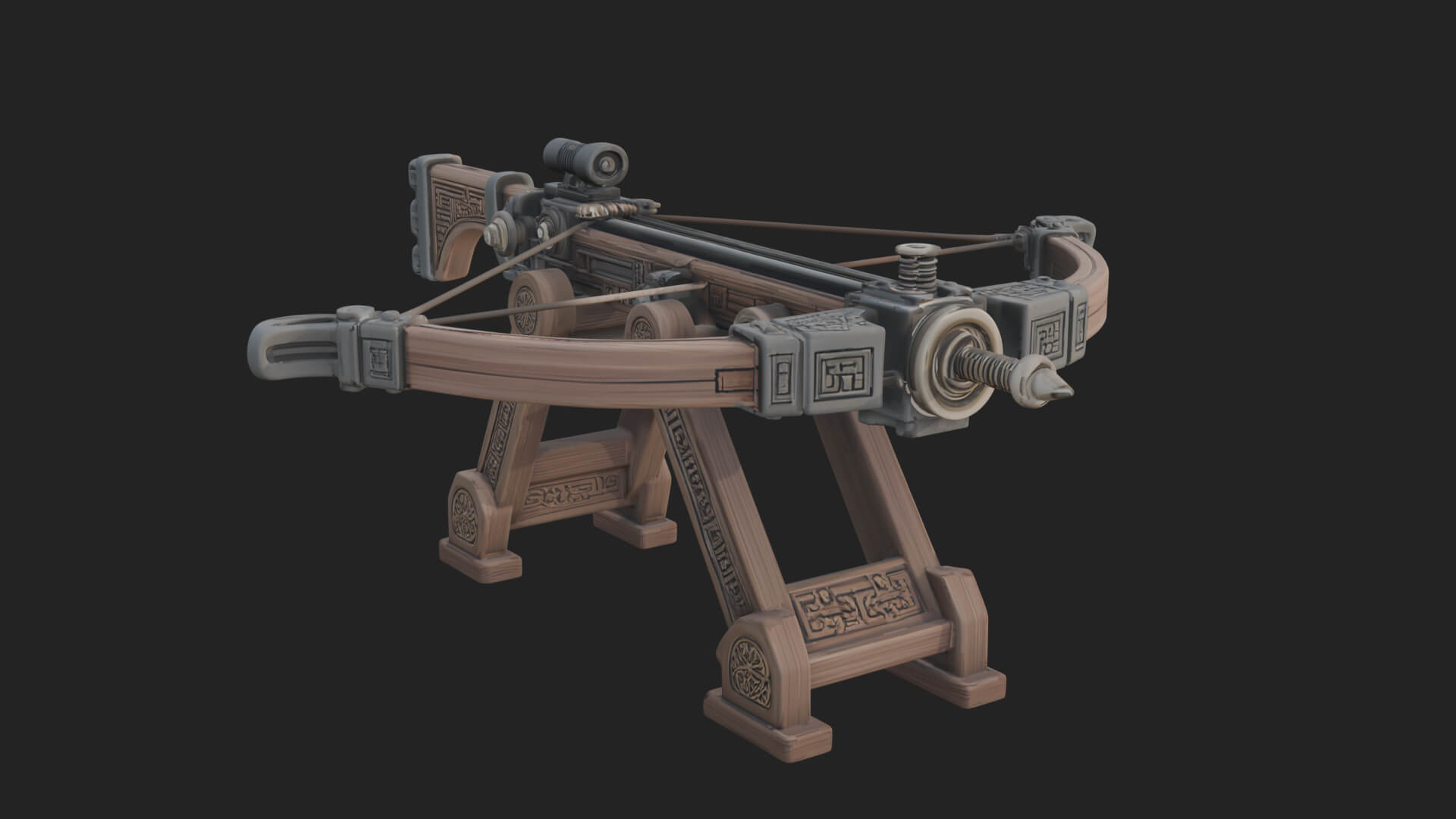 Siege Ballista Model Design 17 3D Print Model 3D Model