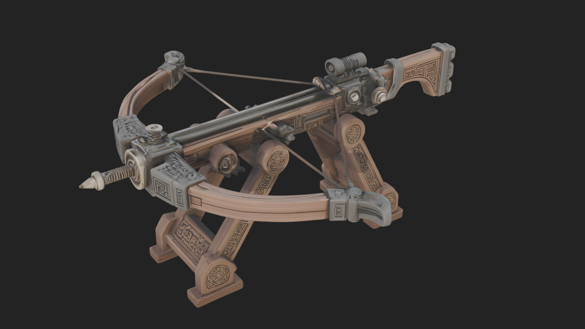 Siege Ballista Model Design 17 3D Print Model 3D Model