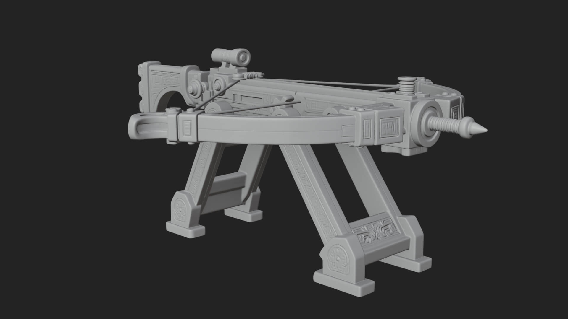 Siege Ballista Model Design 17 3D Print Model 3D Model