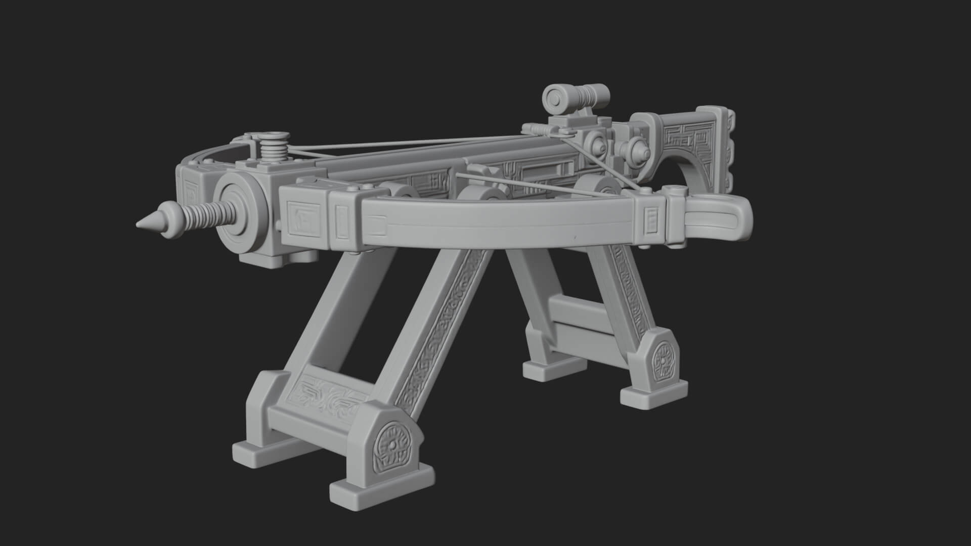 Siege Ballista Model Design 17 3D Print Model 3D Model