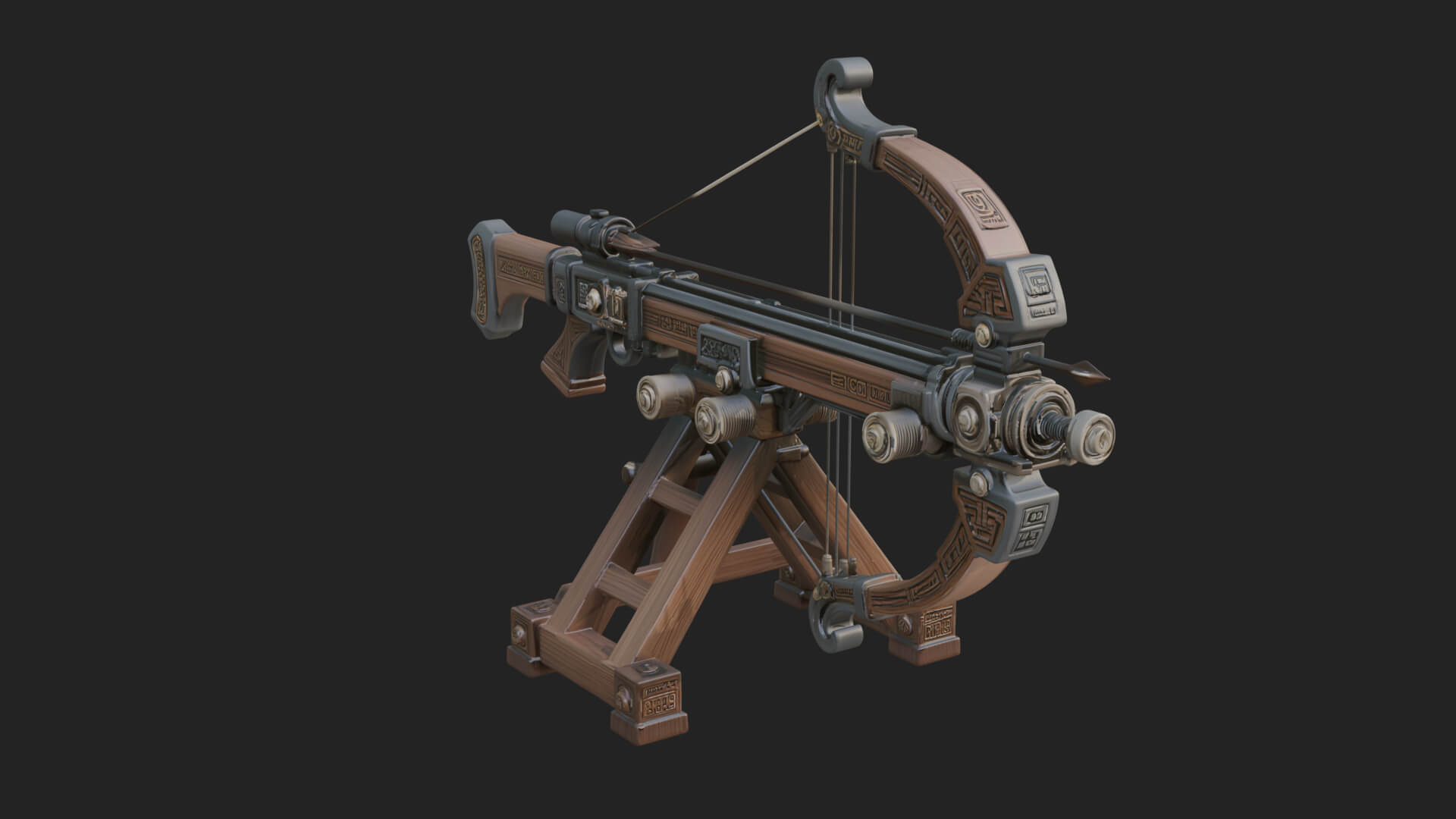 Siege Ballista Model Design 18 3D Print Model 3D Model