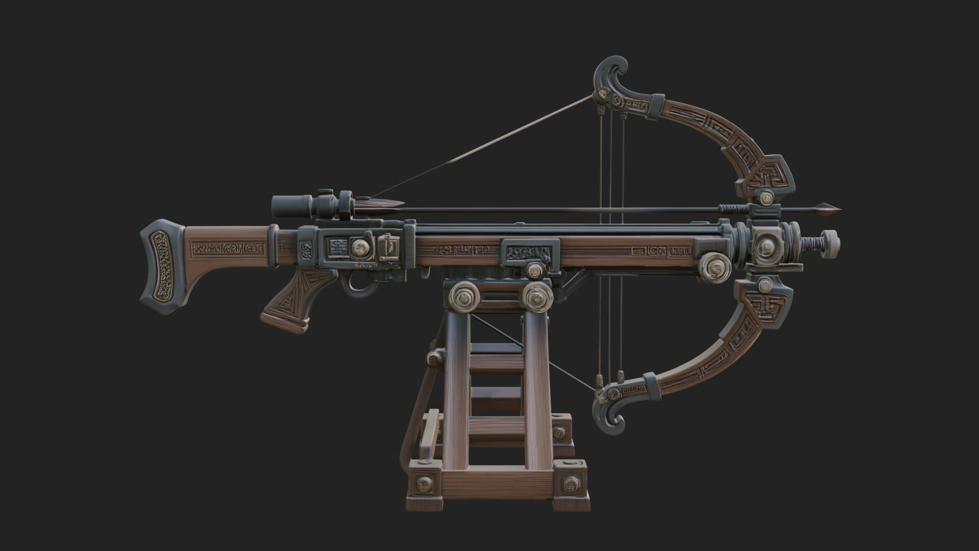 Siege Ballista Model Design 18 3D Print Model 3D Model