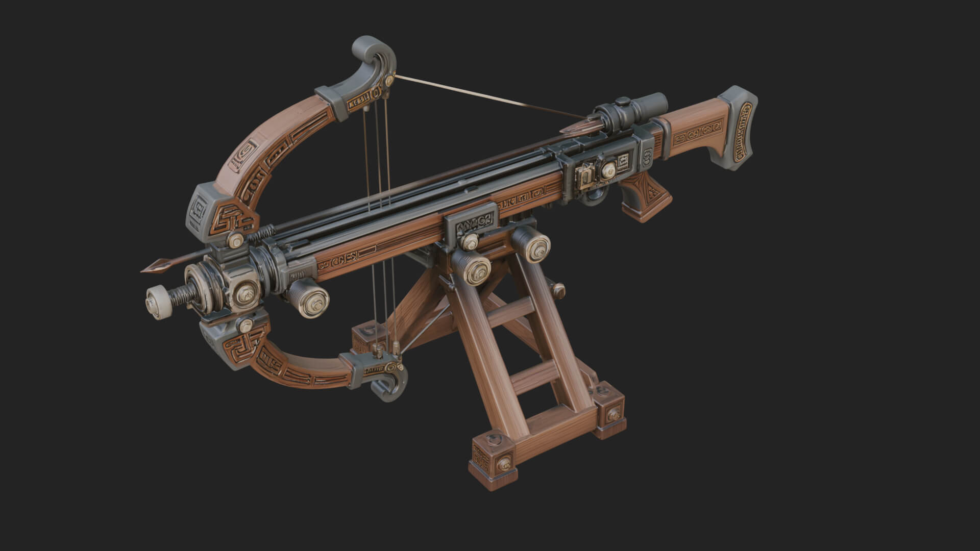 Siege Ballista Model Design 18 3D Print Model 3D Model