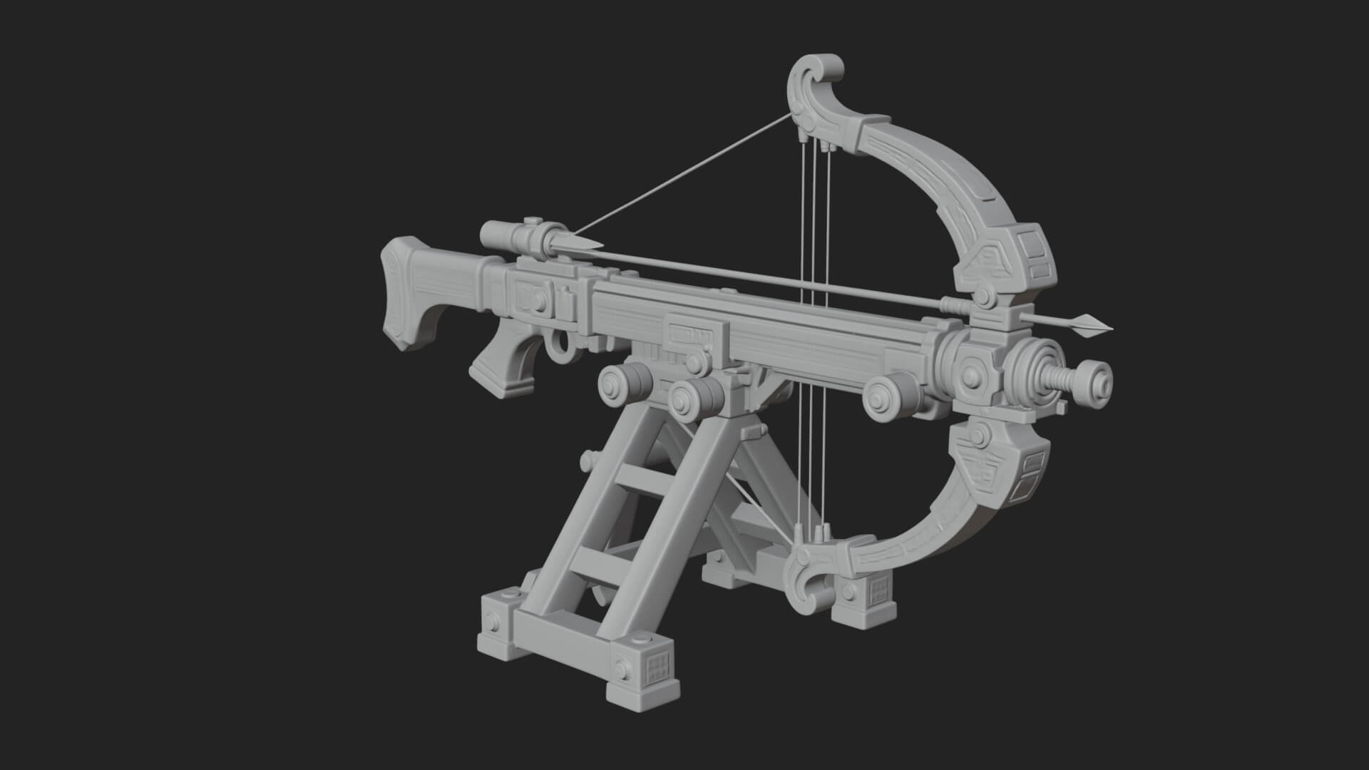 Siege Ballista Model Design 18 3D Print Model 3D Model