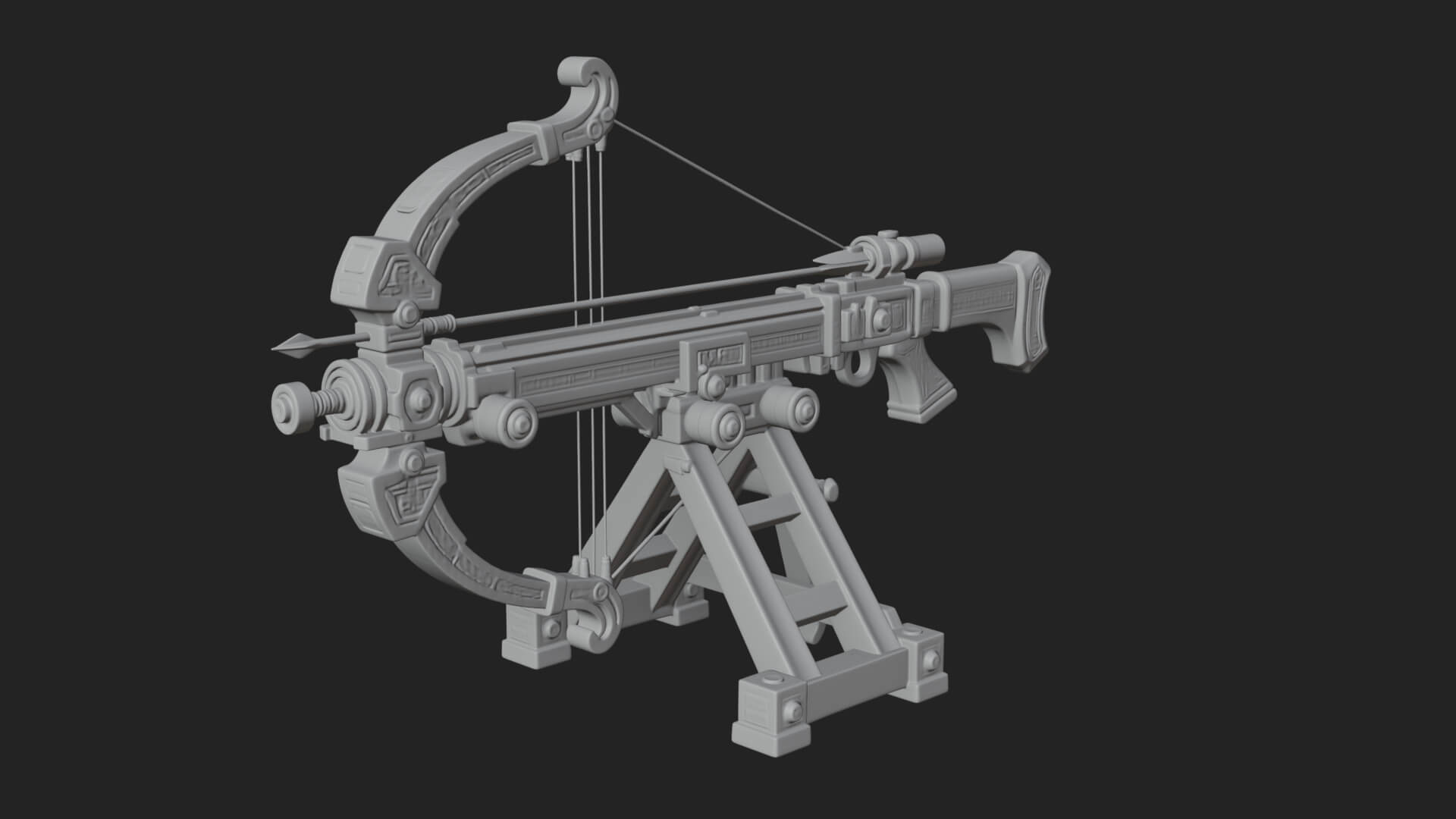 Siege Ballista Model Design 18 3D Print Model 3D Model