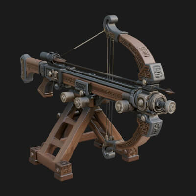 Siege Ballista Model Design 18 3D Print Model
