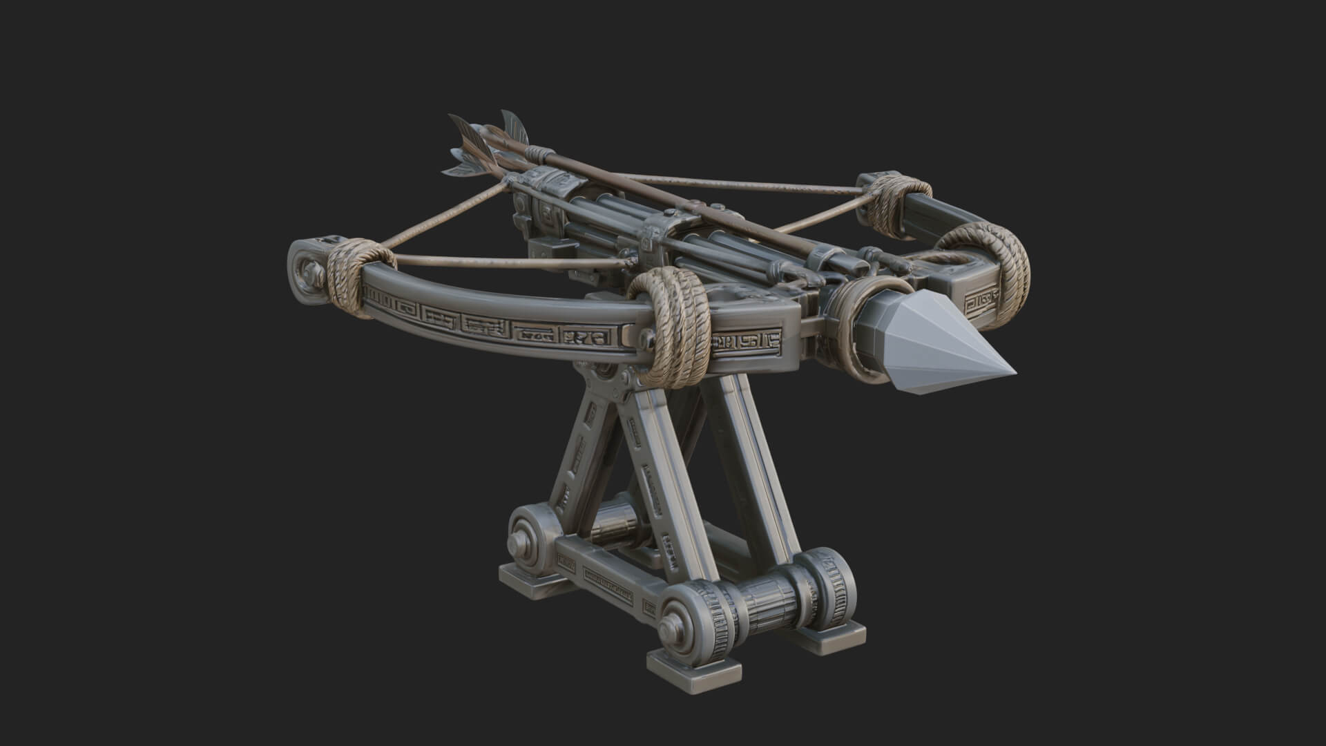Siege Ballista Model Design 2 3D Print Model 3D Model