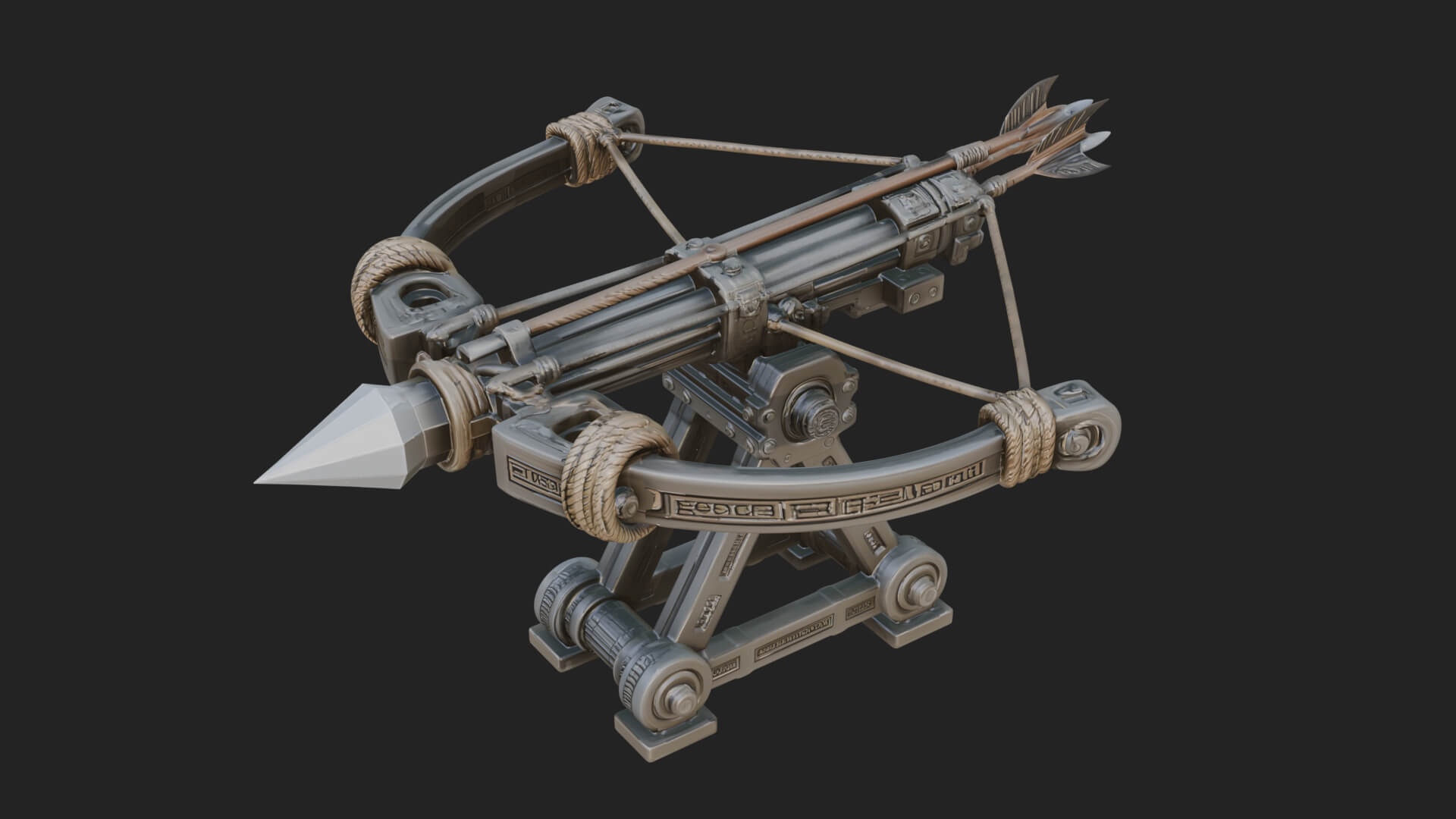 Siege Ballista Model Design 2 3D Print Model 3D Model