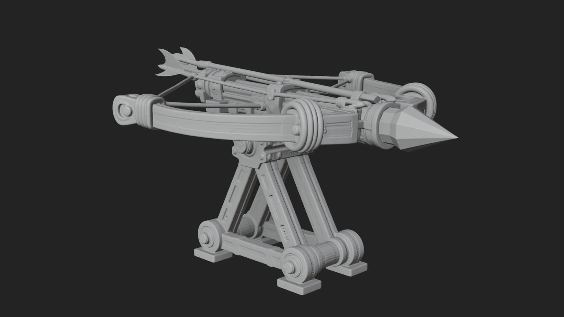 Siege Ballista Model Design 2 3D Print Model 3D Model