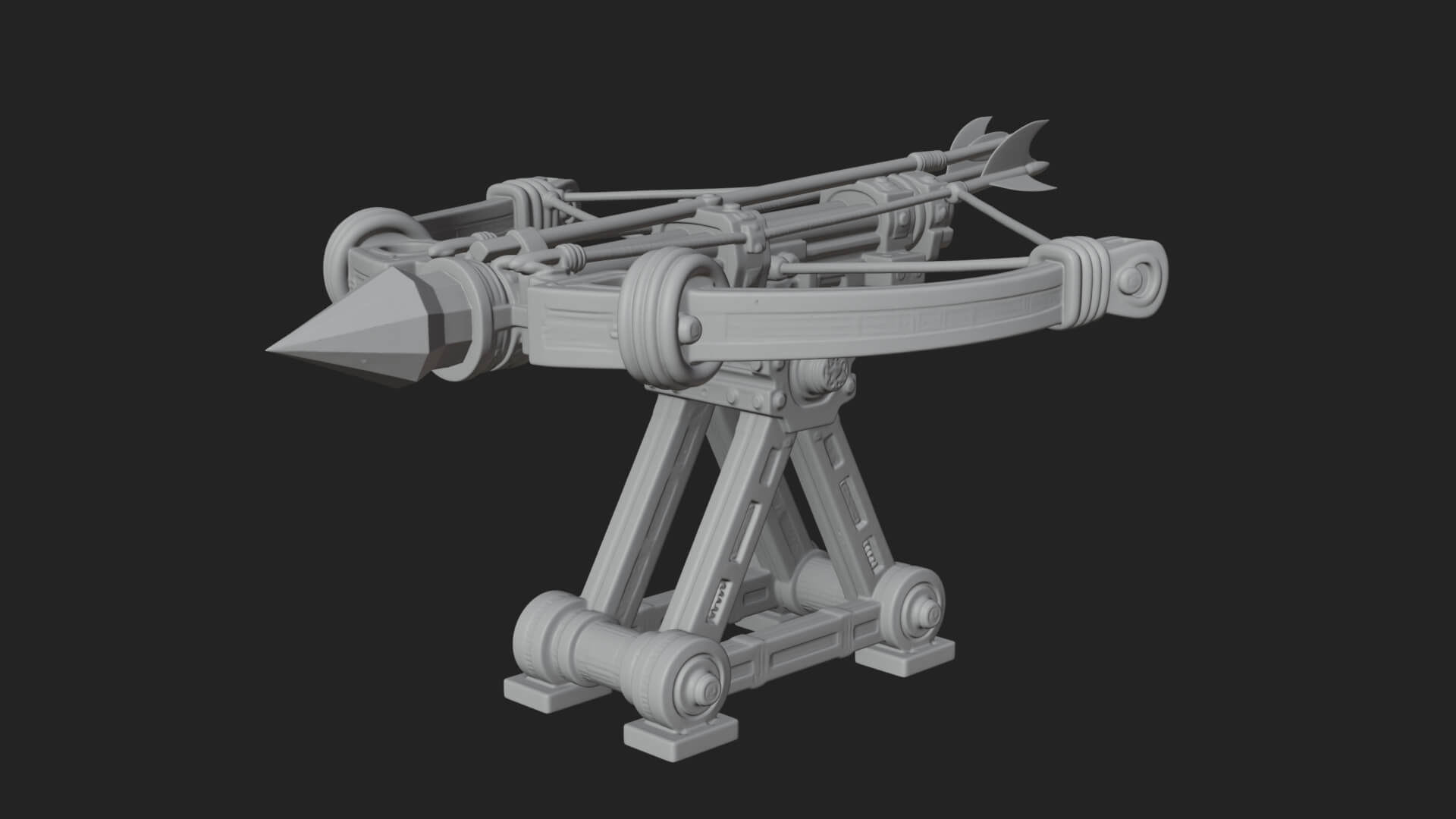 Siege Ballista Model Design 2 3D Print Model 3D Model
