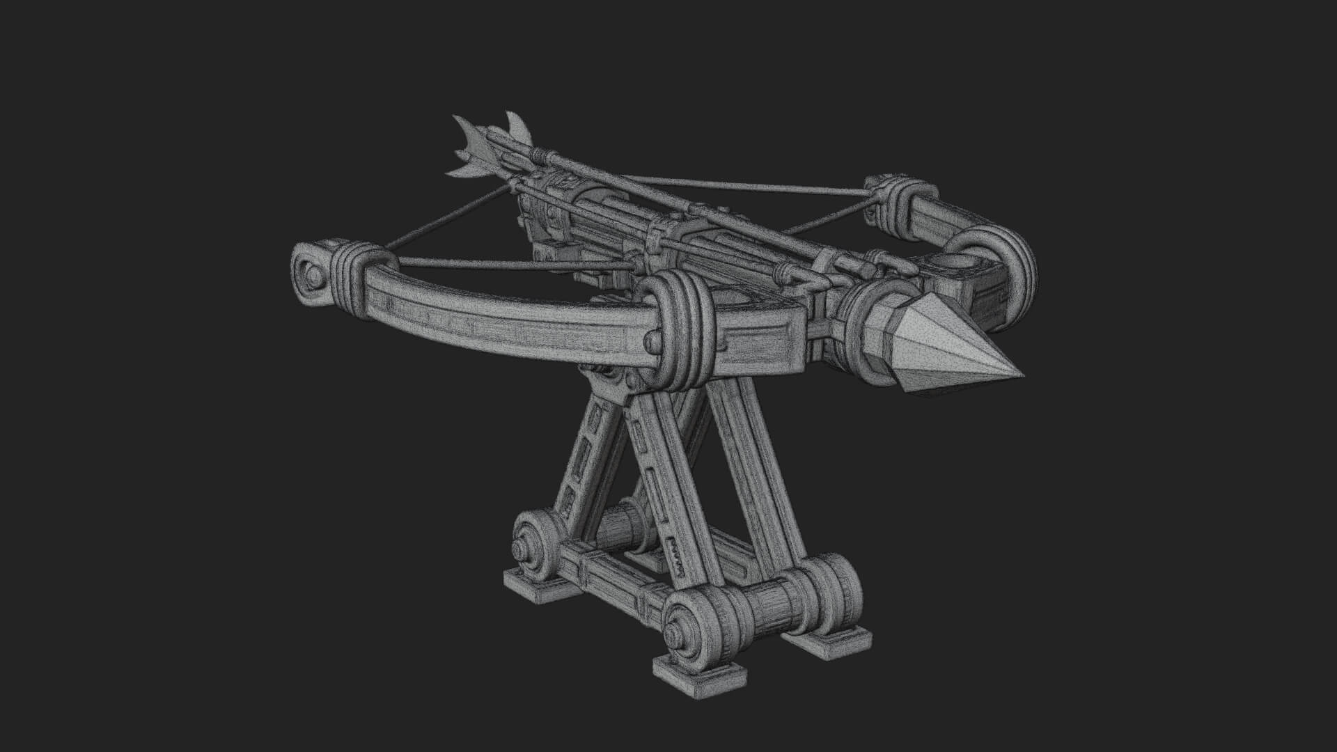 Siege Ballista Model Design 2 3D Print Model 3D Model