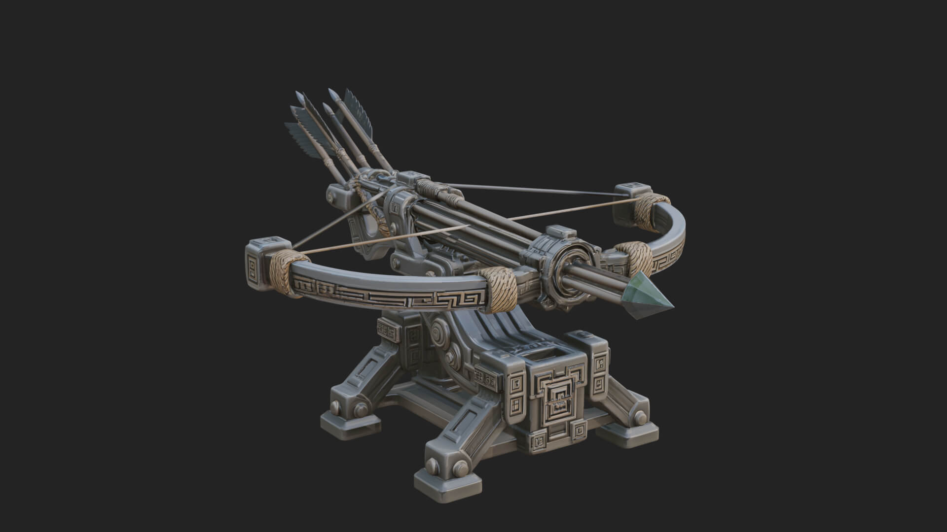 Siege Ballista Model Design 3 3D Print Model 3D Model