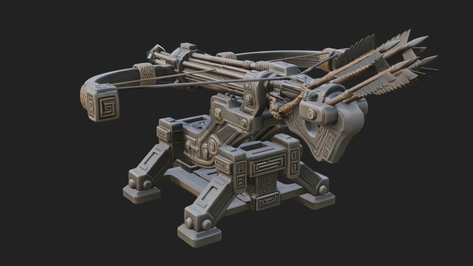 Siege Ballista Model Design 3 3D Print Model 3D Model