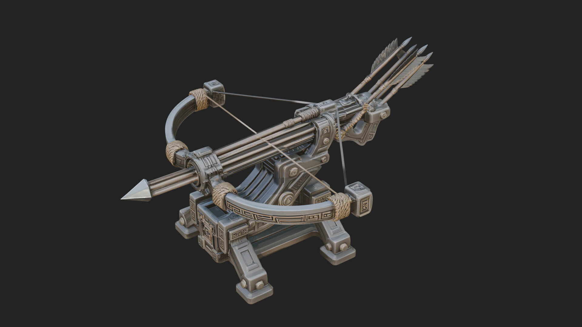 Siege Ballista Model Design 3 3D Print Model 3D Model