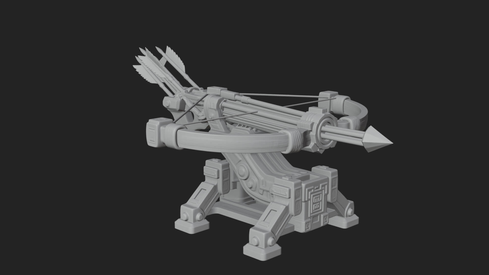 Siege Ballista Model Design 3 3D Print Model 3D Model