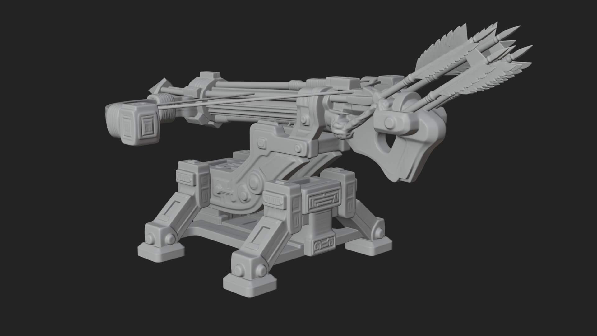 Siege Ballista Model Design 3 3D Print Model 3D Model
