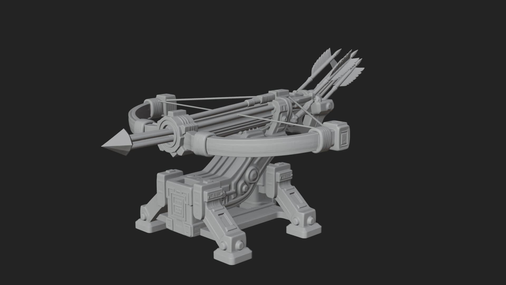 Siege Ballista Model Design 3 3D Print Model 3D Model