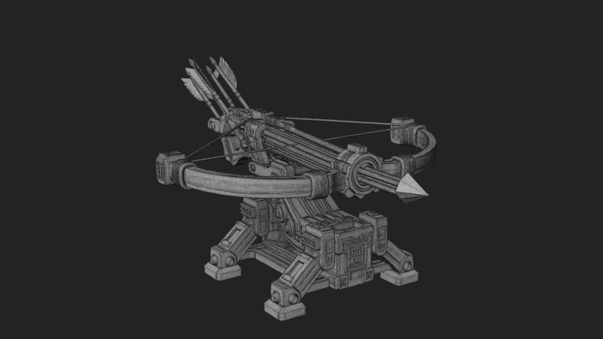 Siege Ballista Model Design 3 3D Print Model 3D Model