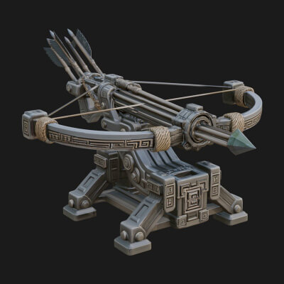 Siege Ballista Model Design 3 3D Print Model