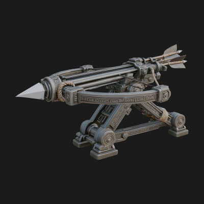 Siege Ballista Model Design 4 3D Print Model