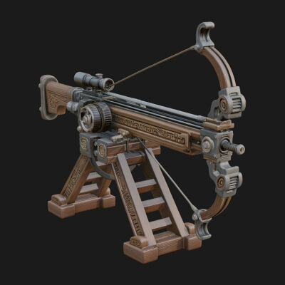 Siege Ballista Model Design 5 3D Print Model