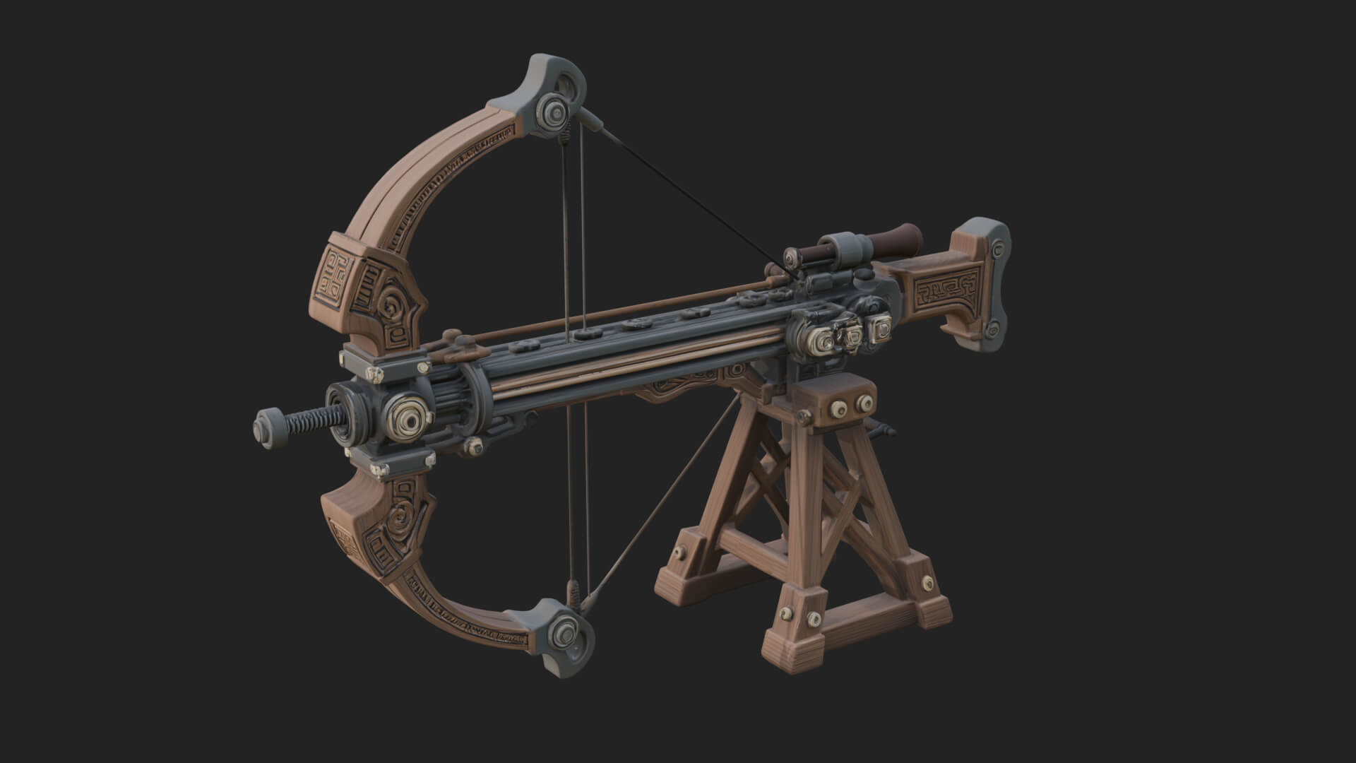Siege Ballista Model Design 6 3D Print Model 3D Model