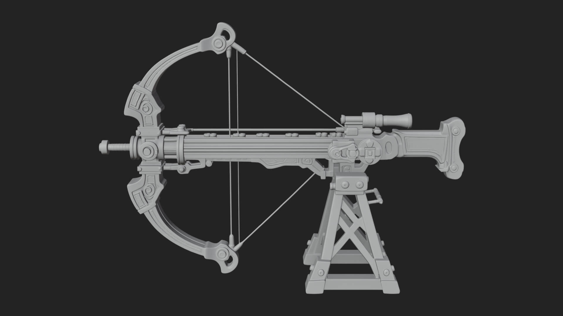 Siege Ballista Model Design 6 3D Print Model 3D Model