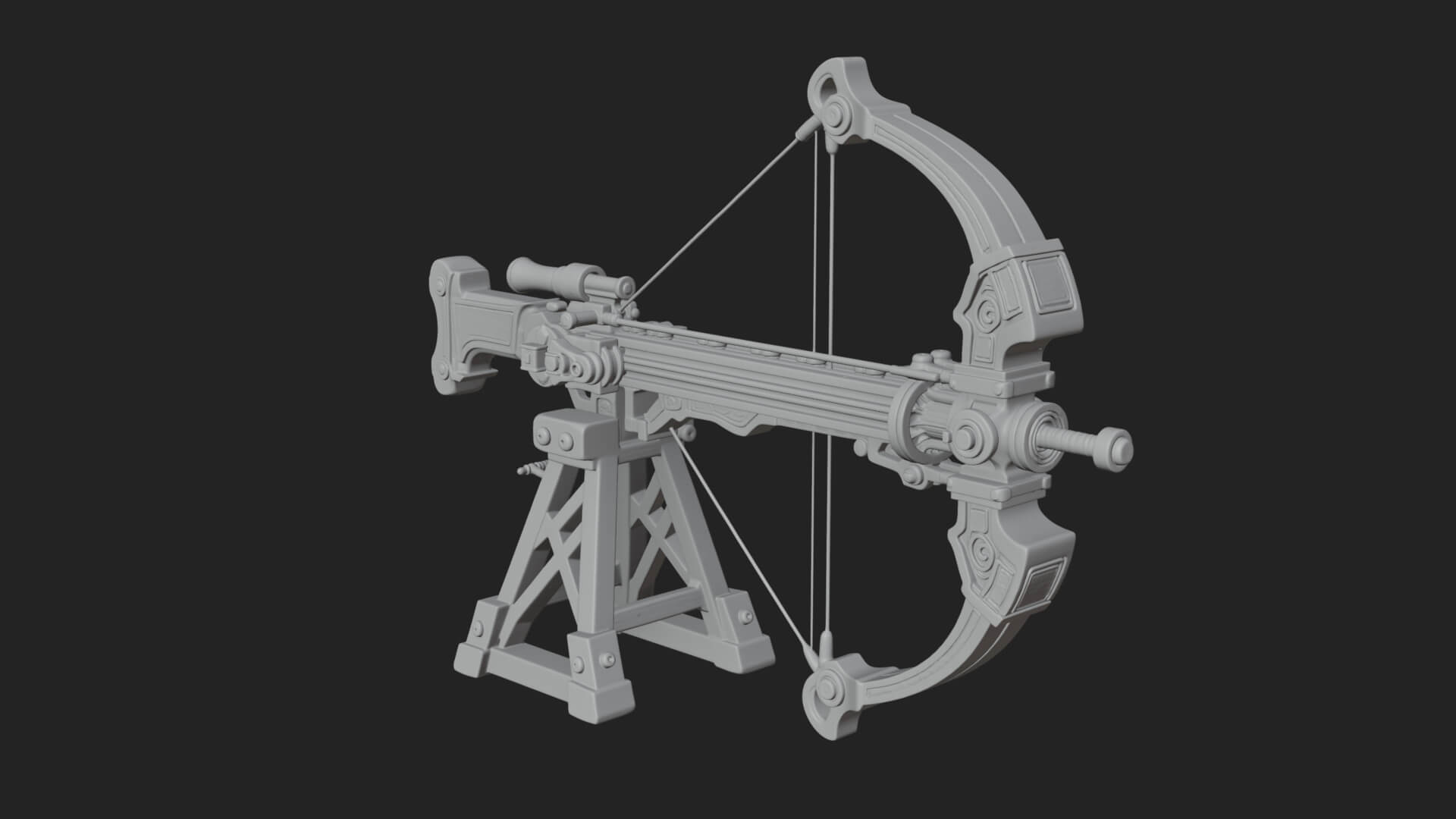 Siege Ballista Model Design 6 3D Print Model 3D Model